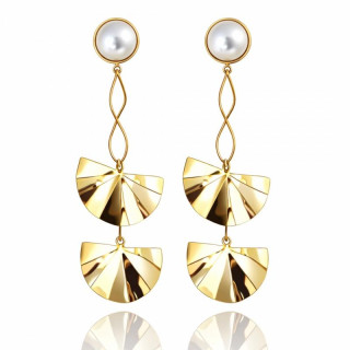 Ženski viseči uhani z biseri