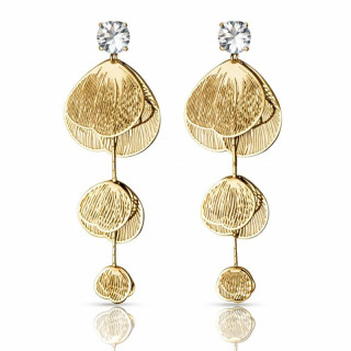 Ženski viseči uhani z rožami