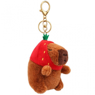 Obesek iz plišaste kapibare s kapo jagode