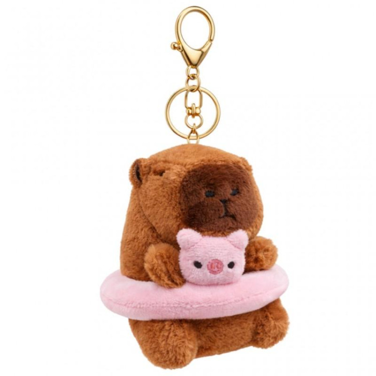 Plišasti obesek kapibara s plavalnim kolesom