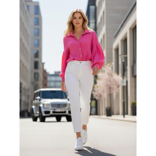 Ženska fuksija muslin srajca DY0475