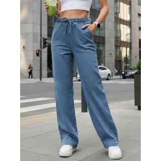 Široke modre ženske kavbojke UY2897