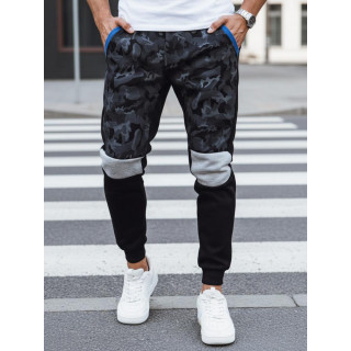 Moške črne maskirne trenirke UX4429