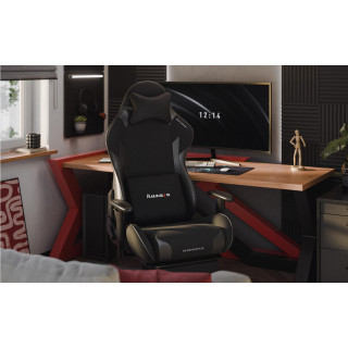 Huzaro črni igralni stol z naslonom za noge FORCE 5.7 BLACK