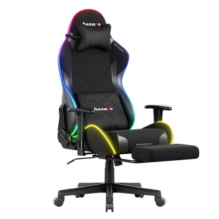 Črn igralni stol Huzaro z RGB osvetlitvijo ozadja FORCE 5.7 BLACK RGB