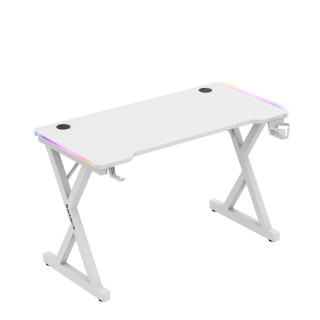 Bela igralna miza Huzaro z RGB osvetlitvijo ozadja HERO 2.3 RGB WHITE