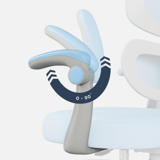 Otroški modri ergonomski stol Mark Adler Junior 4.4 Blue