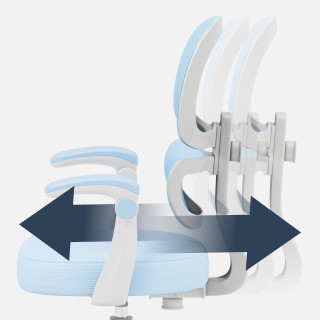 Otroški modri ergonomski stol Mark Adler Junior 4.4 Blue