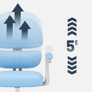 Otroški modri ergonomski stol Mark Adler Junior 4.4 Blue