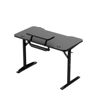 Črna računalniška miza s polico LEADER 5.1 BLACK