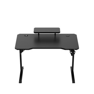 Črna računalniška miza s polico LEADER 5.1 BLACK