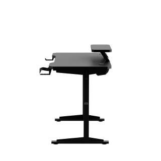 Črna računalniška miza s polico LEADER 5.1 BLACK