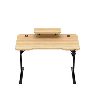 Hrastova računalniška miza s polico LEADER 5.1 HRAST