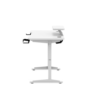 Bela računalniška miza s polico LEADER 5.1 WHITE