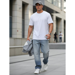 Moške svetlo modre baggy kavbojke UX4478