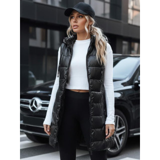 Prešit črn ženski telovnik TY5259