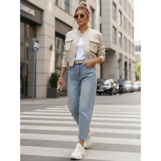 Ženska bež bomber jakna TY4306