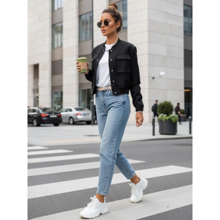 Črna ženska bomber jakna TY4307