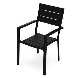 Komplet dveh črnih vrtnih stolov