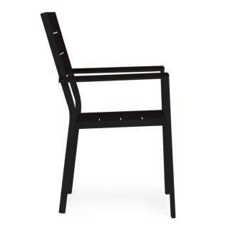 Komplet dveh črnih vrtnih stolov