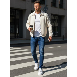 Moške zožene modre kavbojke UX3940