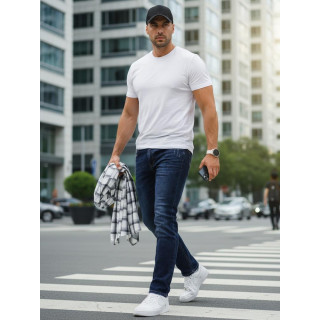 Moške temno modre slim fit kavbojke UX4479