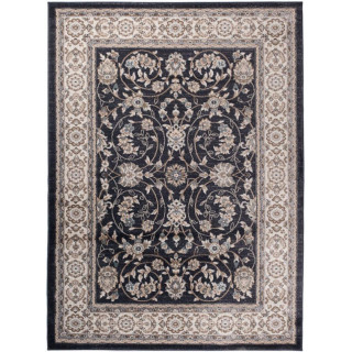 Preproga z vzorcem v črni barvi