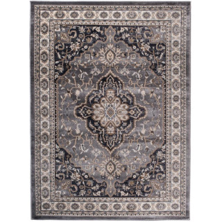 Tradicionalna siva vzorčasta preproga