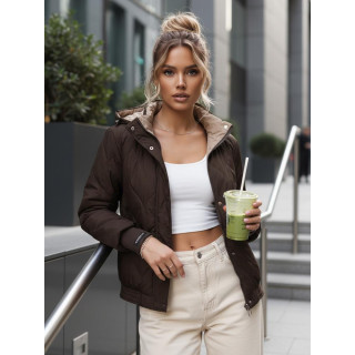 Prehodna rjava ženska jakna TY5616