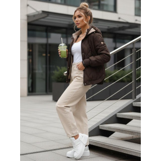 Prehodna rjava ženska jakna TY5616