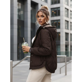 Prehodna rjava ženska jakna TY5616