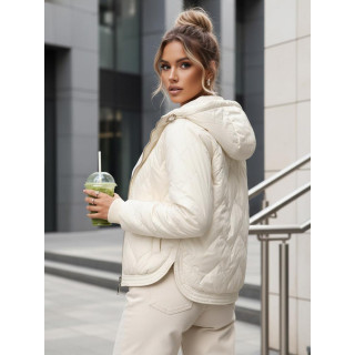 Ženska prehodna jakna v ecru barvi TY5617