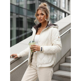 Ženska prehodna jakna v ecru barvi TY5617