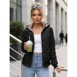 Črna ženska prehodna jakna TY5618