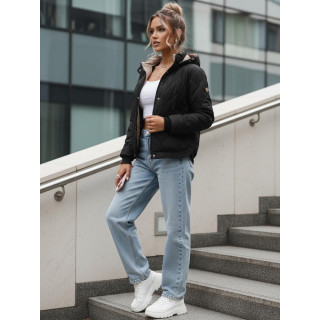 Črna ženska prehodna jakna TY5618