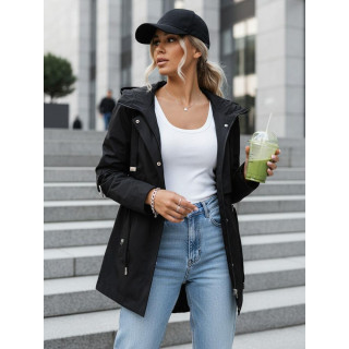 Ženska prehodna parka črne barve TY5626