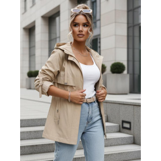 Ženska prehodna bež parka TY5627