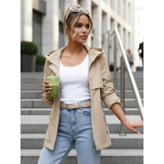 Ženska prehodna bež parka TY5627