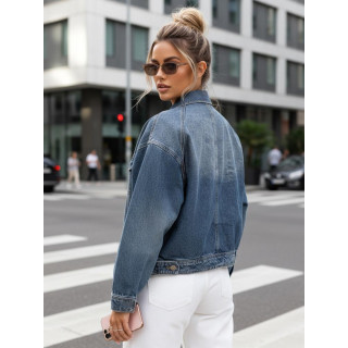 Ženska modra jeans jakna TY5632