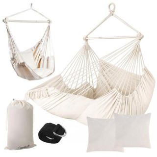 Bež gugalnica - viseči stol - 210 cm