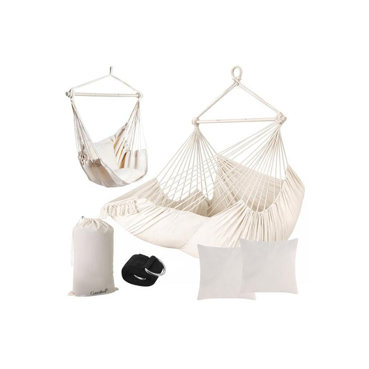 Bež gugalnica - viseči stol - 210 cm