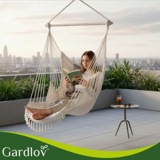 Bež gugalnica - viseči stol - 210 cm