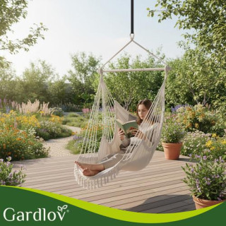 Bež gugalnica - viseči stol - 210 cm