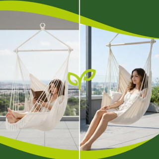 Bež gugalnica - viseči stol - 210 cm