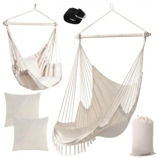 Bež gugalnica - viseči stol - 210 cm