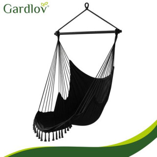 Črna gugalnica - viseči stol - 210 cm