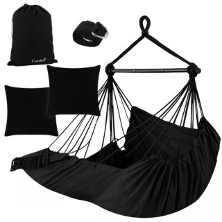 Črna gugalnica - viseči stol - 210 cm