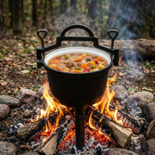 Emajliran kotel za kurišče iz litega železa - 10 l