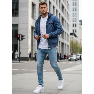 Moška dvostranska svetlo modra jakna TX4984