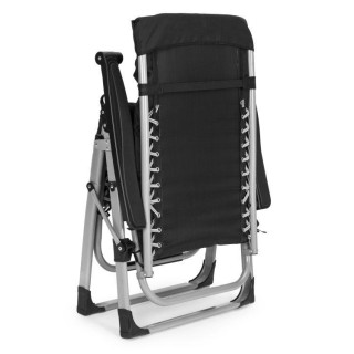 Črn vrtni ležalnik za na plažo